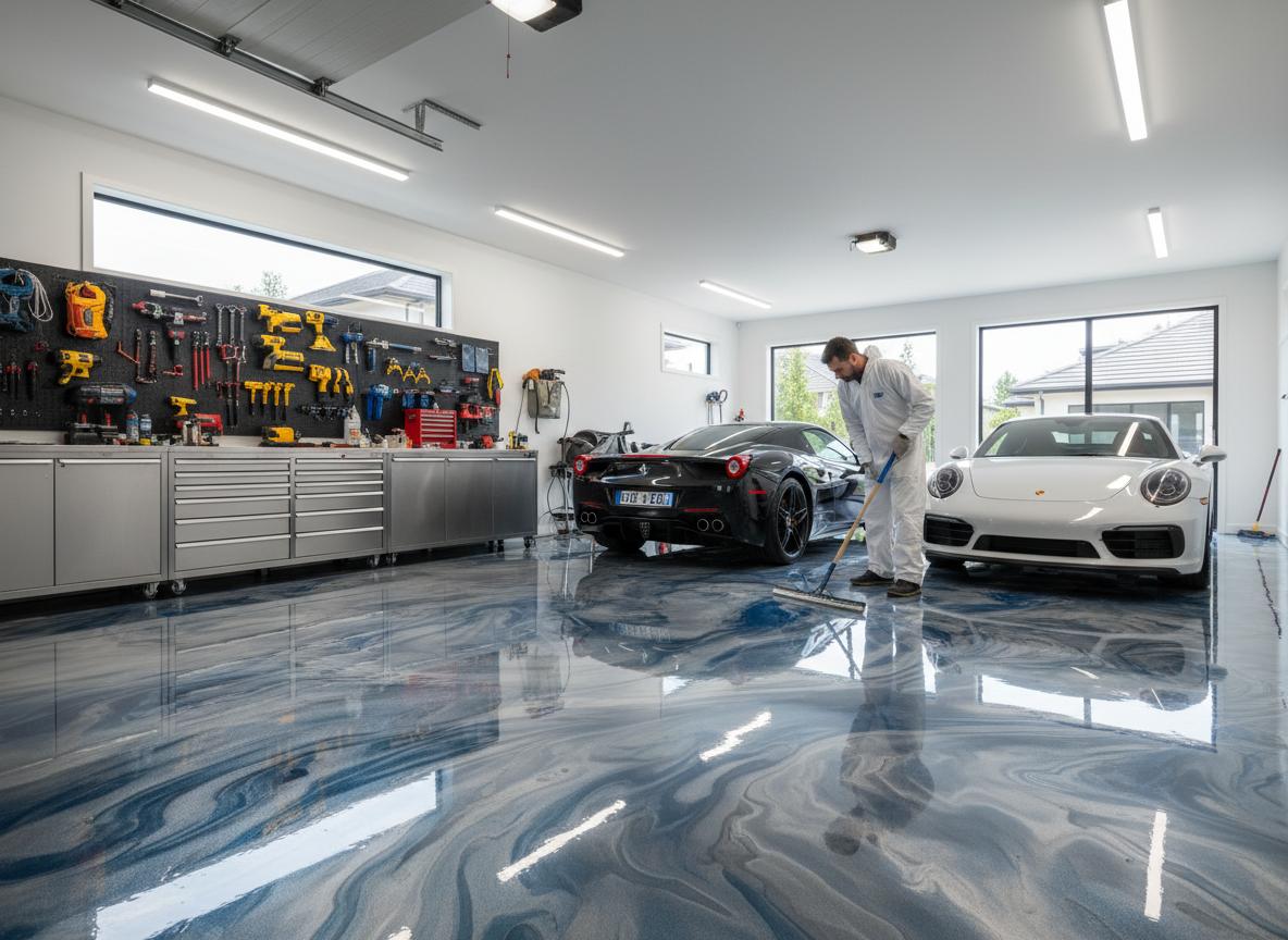 Commercial epoxy flooring