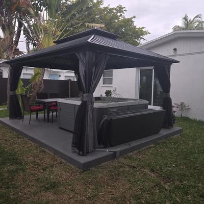 Instalación de patio exterior y spa