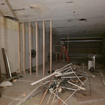 Estructura interior durante una remodelación